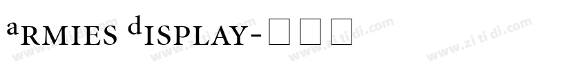 Armies Display字体转换